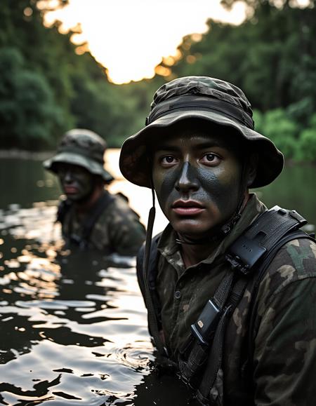 Camouflage Face Paint (Flux) V1