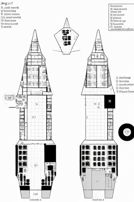 deckplan for a ship with large jump drives and fuel reserves