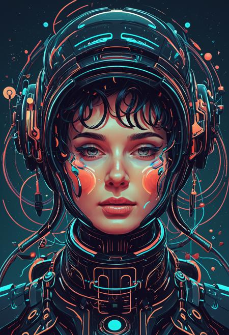 Abstract style <lora:Beeple_retrofuturism-000005:1>,Beeple style,retrofuturism, . Non-representational, colors and shapes, expression of feelings, imaginative, highly detailed