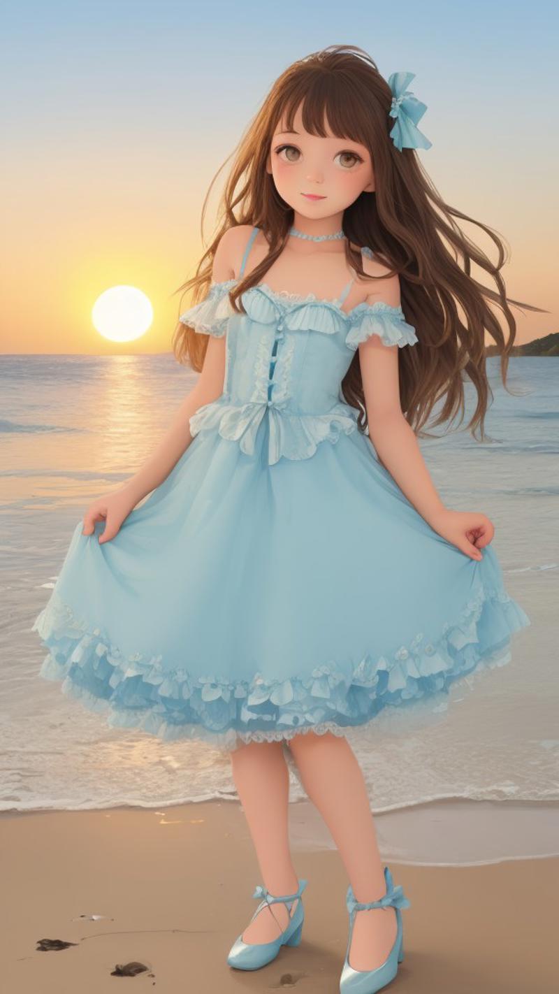 【春时花宴】Dress No.5 Cyan Dress image by DigitalDuck