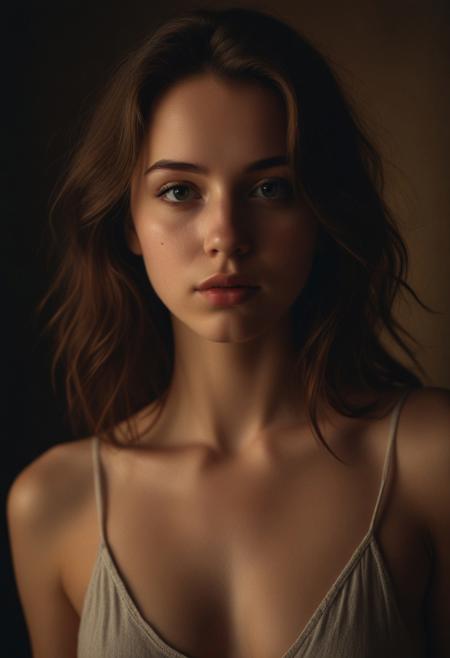 fine-art-photography, intimate photo of an  21 year old  girl, cinematic-lighting, dramatic, perfect composition