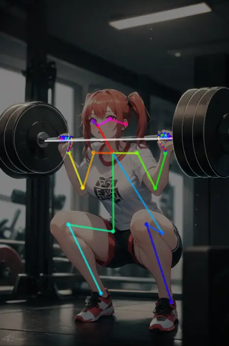 [OpenPose + Lineart] Weightlifting