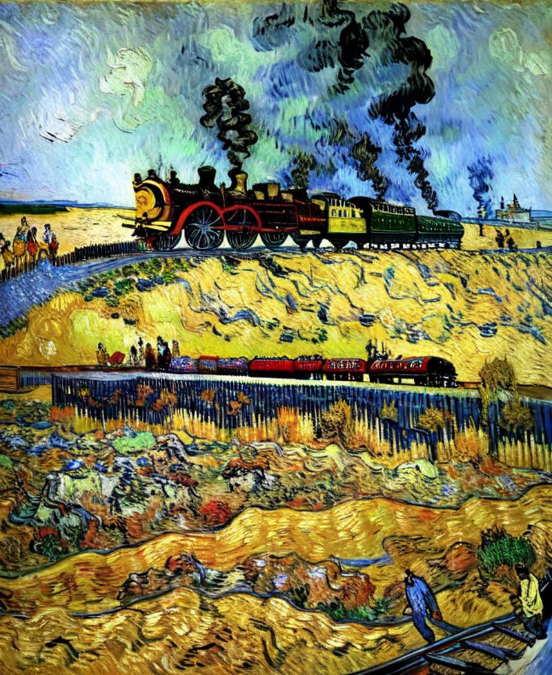 Van Gogh style oil painting（梵高风格油画）模型 image by TOPLCL
