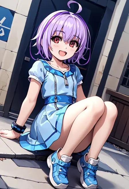 V.Joule(Cyan) -A Collection of Game Characters from "Azure Striker Gunvolt" & "Luminous Avenger iX" series -