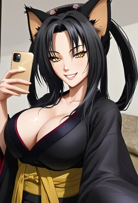 Kuroka SDXL Pony High School DxD