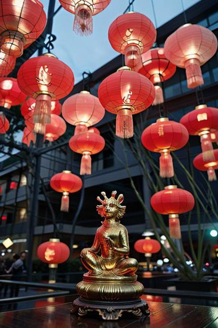 the Dragon, exhale fire, heart exploding, in Bejing red squire, <lora:~Q?-[Tfpo sky lantern:0.8> Sky lantern
<lora:quiron_lunarNewYear2024_v1_lora:0.87> lunarNewYear2024quiron, lights, fireworks, Chinese festival, crowd, new year celebration, paper lanterns, Hang Red Lanterns for Prosperity and Luck, Display Spring Couplets for Good Wishes, Decorate with Blossoming Flowers for Renewal, Incorporate Chinese Knots to Symbolize Unity, Use Lucky Money Plants for Prosperity, Display Chinese Zodiac Animal Figurines for Personal Touch, paper-cuts and couplets include good fortune or happiness, wealth, and longevity.