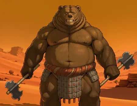 Master Bear - kung fu panda 3 ( Illustrious )