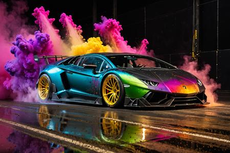 (Place Your Car Model Here), racing through LIQUID METAL, liquid metal sprays up from the cars tyres, Car drifting in a black void , UHD, Colorful Powder Explosion (Place Your Car Model Here), racing through LIQUID METAL, liquid metal sprays up from the cars tyres, Car drifting in a black void , UHD,