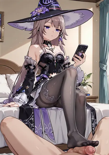 Stepping on penis footjob for Illustrious