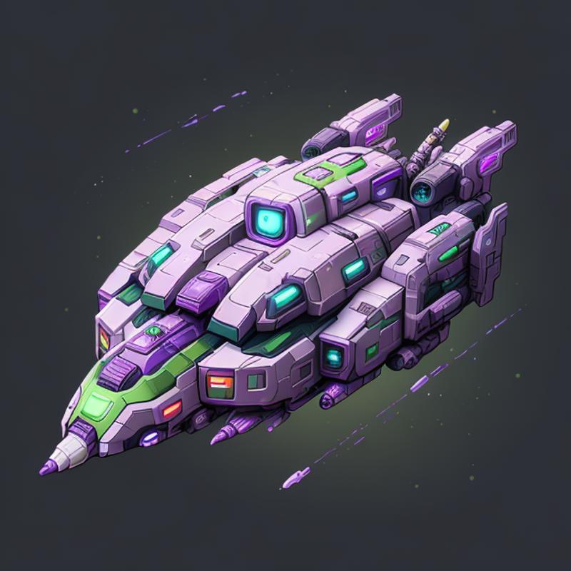 Cute Isometric Spaceships (SD 1.5) image by thriggle