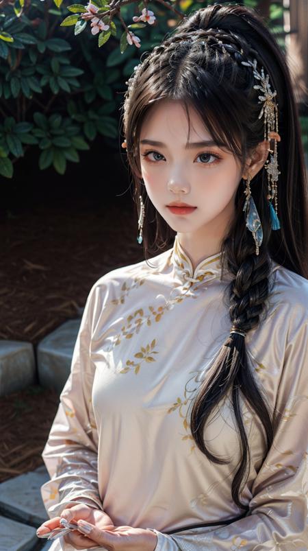 chinese clothes,dress,hair ornament, 