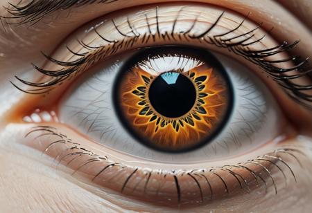 close up shot, eye