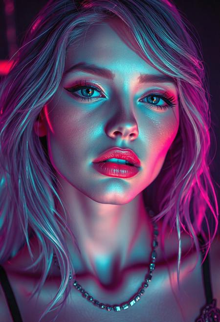 high quality design aesthetics, synth pop, detailed, pop album cover, beautiful young white woman