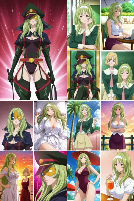 [illustrious XL] Watanabe Kanako/渡边加奈子，《STAR DRIVER》/《闪亮的塔科特》，3Outfits