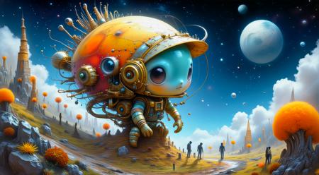 ORIGINAL PROMPT: by Rene Laloux, life on a surreal fantastic planet
PRODUCTION PROMPT: Original prompt was used. <lora:cg_concept_style:0.64> <lora:dr_diffusion_negative-detail_enhancer_pnte_2_0:-0.42>