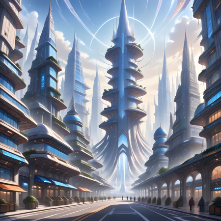Futuristic city I "classic" SDXL