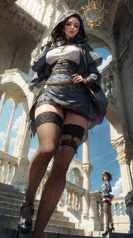 tutu's HiSilk (Half-leg small mesh fishnet stockings thighhighs)/图图的嗨丝(半腿小网眼渔网袜)