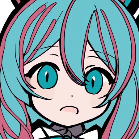 face focus, cute, masterpiece, best quality, 1girl, hatsune miku