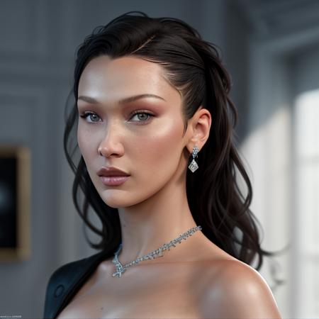 BellaHadid, masterpiece, best quality, highest quality, cinematic lighting, (volumetric lighting), extremely detailed CG unity 8k wallpaper, focused, 8k wallpaper, 4k wallpaper, extremely detailed, ultra realistic, photorealistic, sharp focus, absurdres, (HDR:1.2), (high contrast), photograph, detailed and intricate, instagram, portrait, highly detailed, digital painting, artstation, concept art, smooth, sharp focus, illustration, cinematic lighting, Style-Princess, <lora:BellaHadid:0.8>