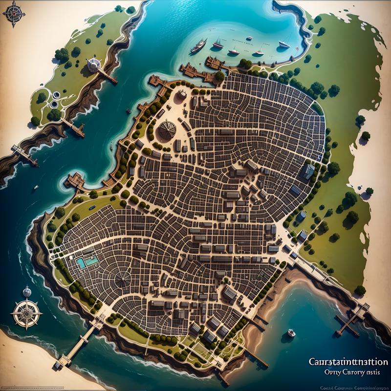 fantasy port city map