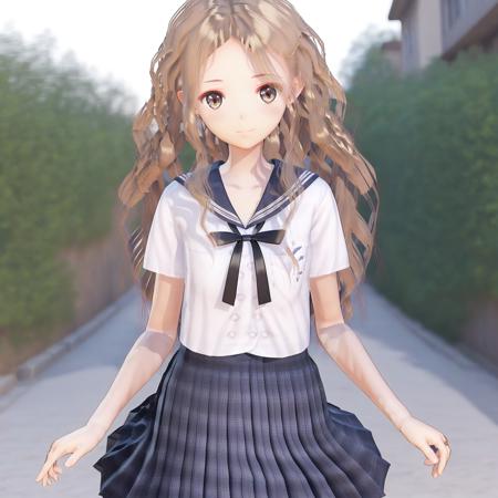 shijou raimu reflector, school uniform