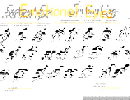 12 Emotional Eyes — Lineart Pack for Artists & AI Stylization 12 Emotional Eyes