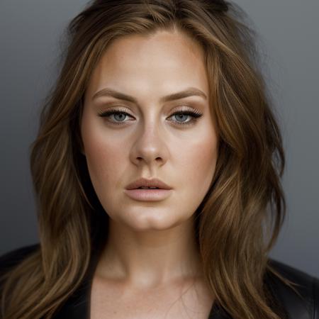 <lora:4d3l3:1>, Realistic photo of a beautiful 4d3l3 woman,  1girl, solo, long hair, looking at viewer, blue eyes, blonde hair, simple background, lips, grey eyes, blue background, expressionless, portrait, realistic, soft lighting, professional Photography, Photorealistic, detailed, RAW, analog, sharp focus, 8k, HD, DSLR, high quality, Fujifilm XT3, film grain, award winning, masterpiece