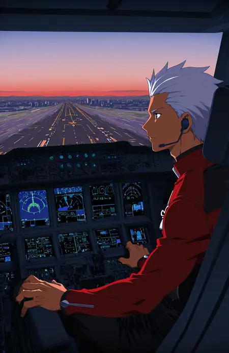 Plane Cockpit Interior
