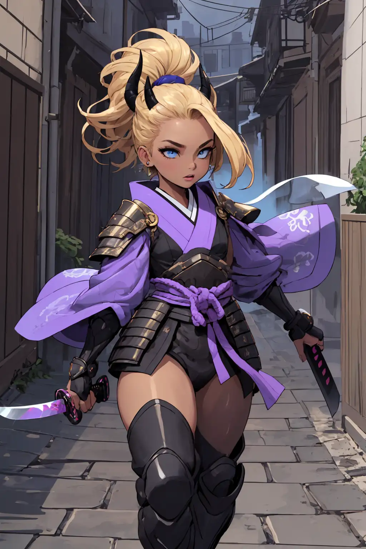 Lighting Style Female Samurai ⚡⚡🥷🏽 image by slime77744784