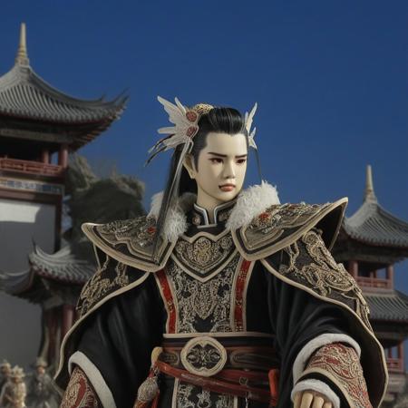 thunderboltfantasy, hIghly detailed photograph, lin xue ya, perspective portrait,