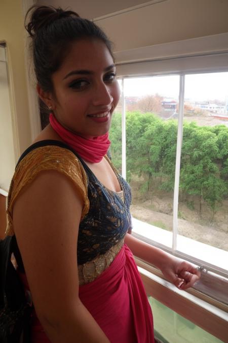 detailed home, candid, amateur, domestic, unposed, everyday, clean, dining room, (london:1.4), (arabic ornaments:1.2), (islamic art:1.2), (modern tones:1.1), stylish, (chic:0.9), wooden floor, interior design, walls, artwork, windows, ceiling light, alcove, homely, domestic, welcoming, , purple, pink, beige, (terraced houses view through window:1.2), (Clutter-Home:0.9), BREAK,
 (pakistani  woman:1.2), knowing smile, , looking at viewer, (blushing:1.2), coy, shy, playful, captivating, <lora:retromanba:0.3> Yamanba (dark skin), indoors, seductive, pastel walls, <lora:AmateurMadnessREMIX-20:0.5>, <lora:left side position,:0.7> lside, left side , , thin lips, small eyes, <lora:real_skin:0.5> skin, sequinned, , makeup, cute, 50yr old, aged skin, saggy, curvy,  <lora:Desi_Coffee_V3_SD15_LoRA_prodigy_local_regs_0423:0.4>  desimocha, (dglatte:0.4), 
 <lora:add_detail:0.5> <lora:tight_clothes_v1:1.5> <lora:HD Horizon v1_0:0.5>, RAW photo, 8k uhd, dslr, soft lighting, high quality, film grain, Fujifilm XT3, lr, front side view, low angle, candid, amateur, unposed, badly framed, closeup, mirror selfie, wearing ornate,embroidered chiffon shortssleeve  pink sharara