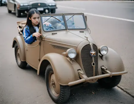 九五式小型乗用車(Kurogane Type 95)