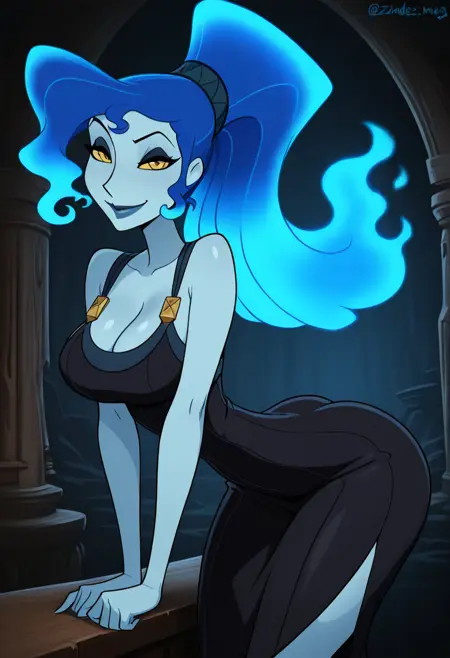 Megara (Hades form): Hades Meg (Hercules Disney) [Illustrious & Pony]
