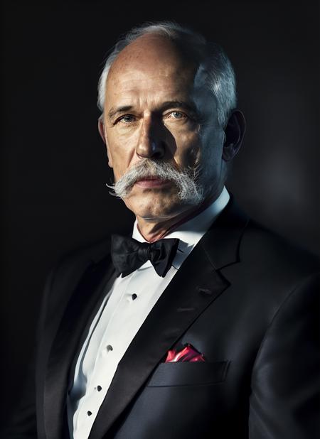 <portrait of sks person in tuxedo, masculine, epic >,energetic and colorful streams of light (photo, studio lighting, hard light, sony a7, 50 mm, hyperrealistic, big depth of field, mate skin, pores, wrinkles, concept art, colors, hyperdetailed, hyperrealistic), with professional color grading, soft shadows, bright colors, daylight     <lora:locon_januszkorwin_v1_from_v1_64_32:0.9>