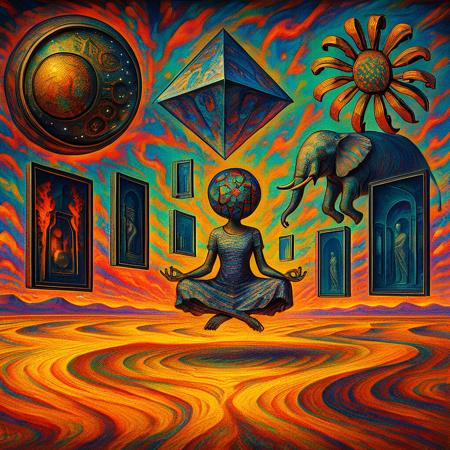 Dalí's Levitation Dream SDXL