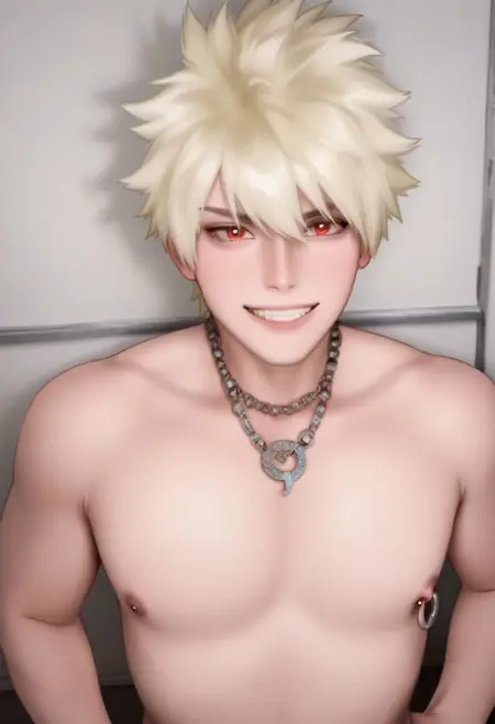 Katsuki Bakugo from Hero Academia (Male Cosplaying ver.)