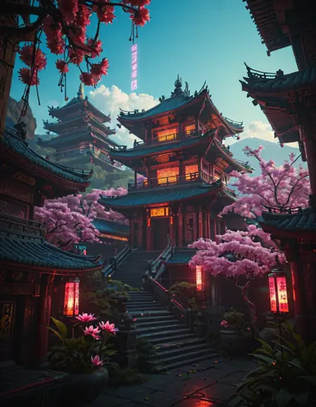 City Worlds : Cyberpunk Temples