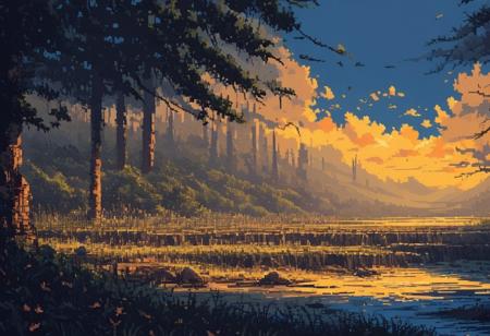 Lift your head up darling and look around you and try and see the beauty in what surrounds you. Because maybe your dreams are just not that far away and who am I to be telling you to stay?
ultra quality, d3p1x3l, pixel art, scenery