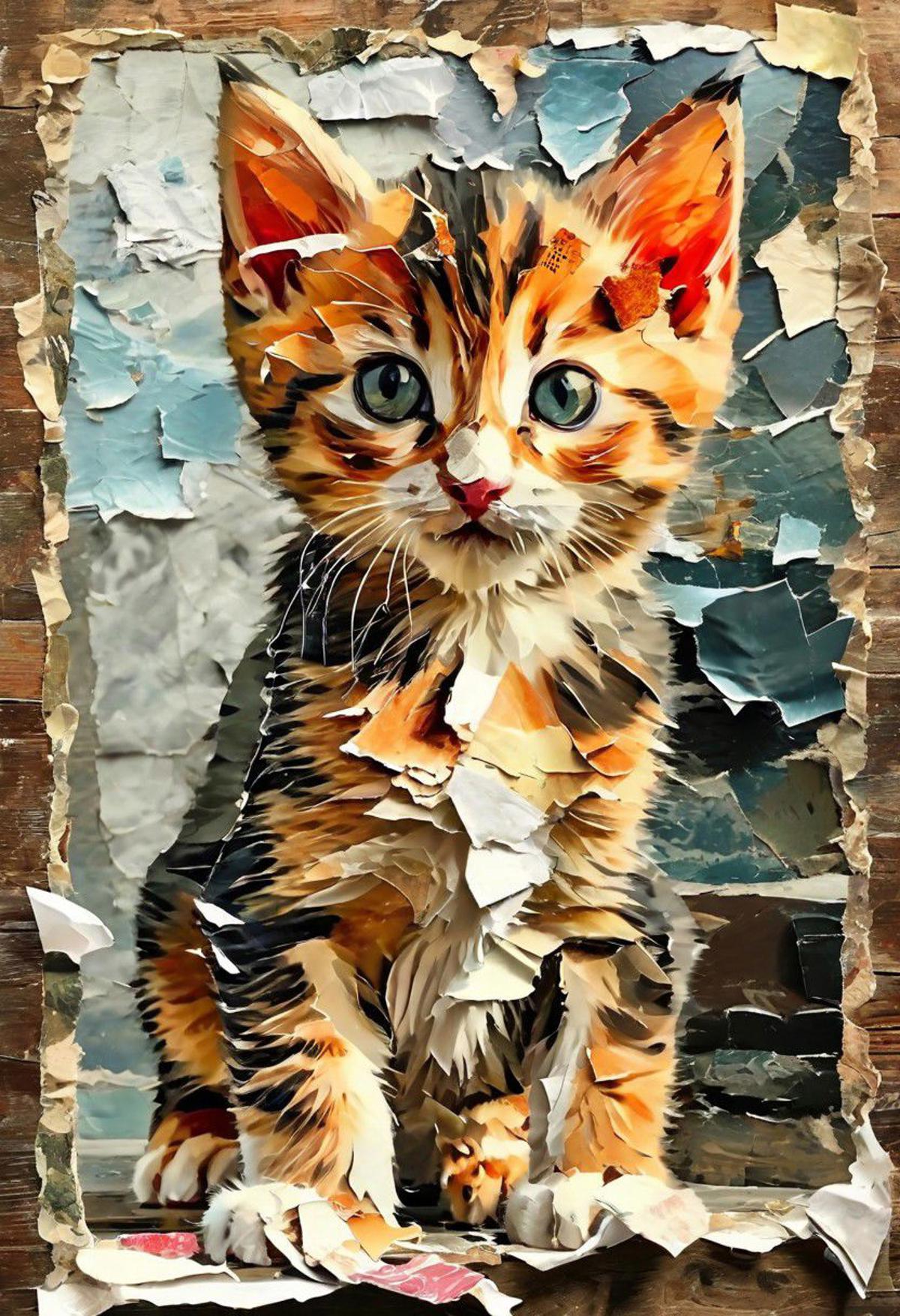 Torn Paper Collage Style - SDXL image by AIArtsChannel