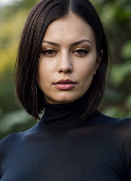 A stunning intricate full color portrait of (sks woman:1), wearing a black turtleneck, epic character composition, by ilya kuvshinov, alessio albi, nina masic, sharp focus, natural lighting, subsurface scattering, f2, 35mm, film grain, <lora:locon_ariagiovanni_v1_from_v1_64_32:1>