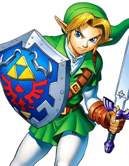 Adult Link (The Legend of Zelda: Ocarina of Time) Official Art Style [Illustrious-XL] v3.0