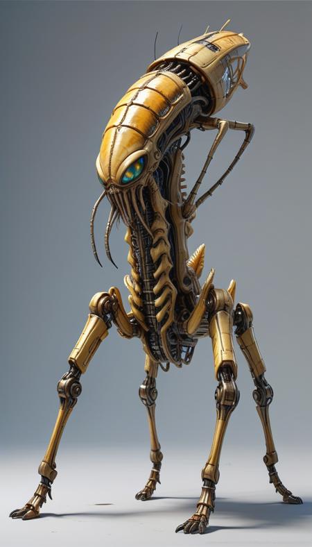 (cel-shading:2)+, (in ARTIST style:1.6), (masterpiece:1.7),Science fiction,
clear image, accurate picture, clear picture, precise image, focused image, Science fiction style, 
facehugger from alien movie on mechanical legs, science fiction, aquarium on mechanical legs focus, simple background, mecha
comic style, (ultra sharp focus:2), (thin lines:2),
(best quality:1.8),
<lora:Apparatus_-_Traction_City_Walkers_Vehicles:0.8>,