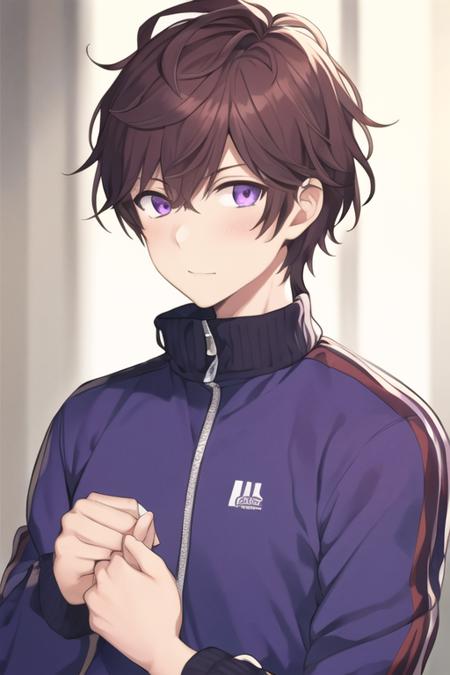 yuu_setoguchi purple eyes brown hair