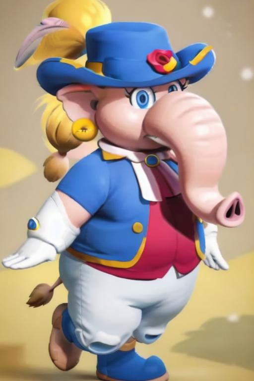 Princess Elephant Peach image by EagerScience