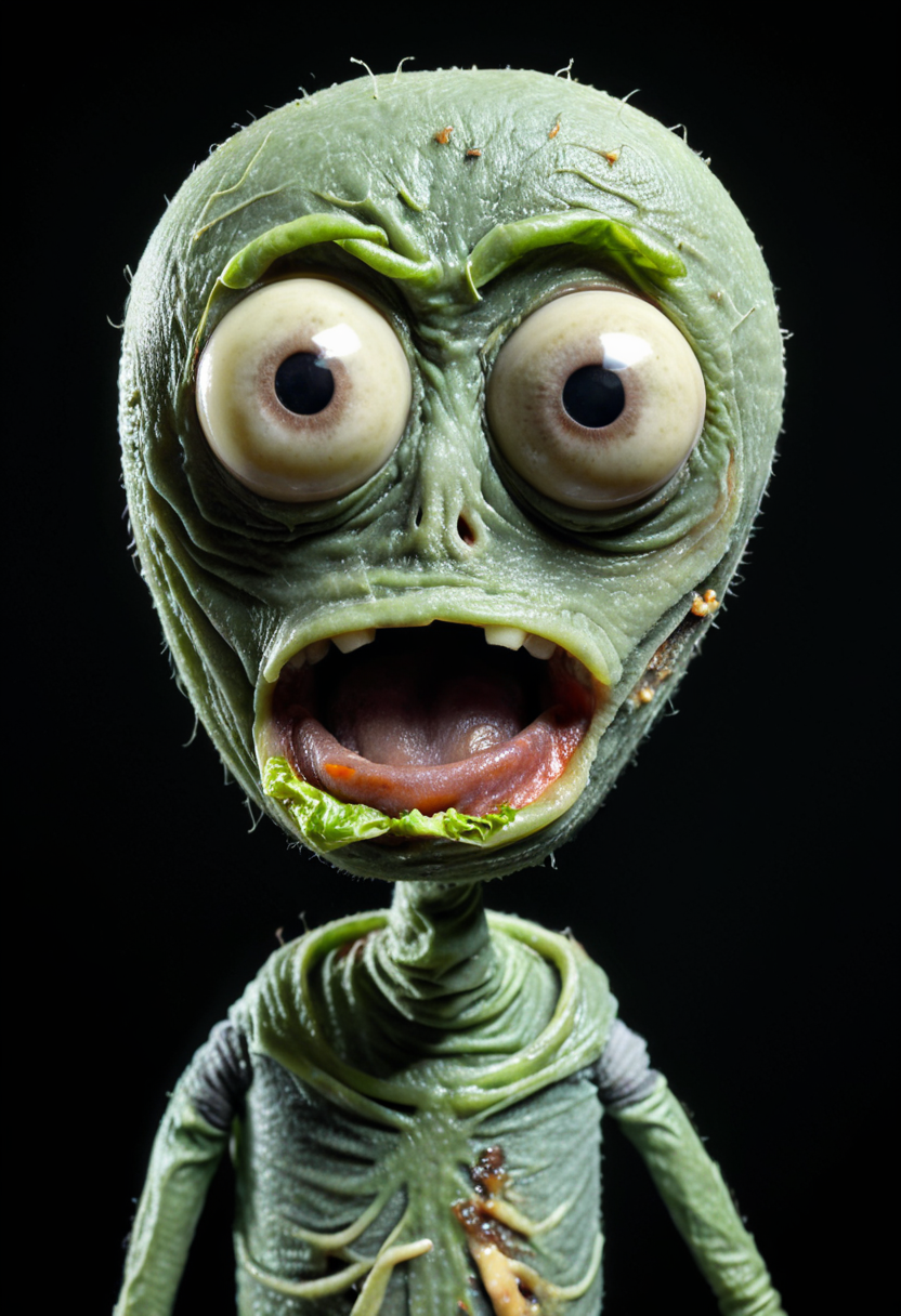 live action salad fingers, 8k, F2.8, RAW Photo, ultra detailed, soft lighting,   <lora:xl_more_art-full_v1:0.8>