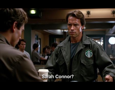 Arnold Schwarzenegger in Terminator (1984) - Flux1.D v1.0