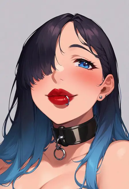 Lip Ring Piercing [PONY XL] by UOC