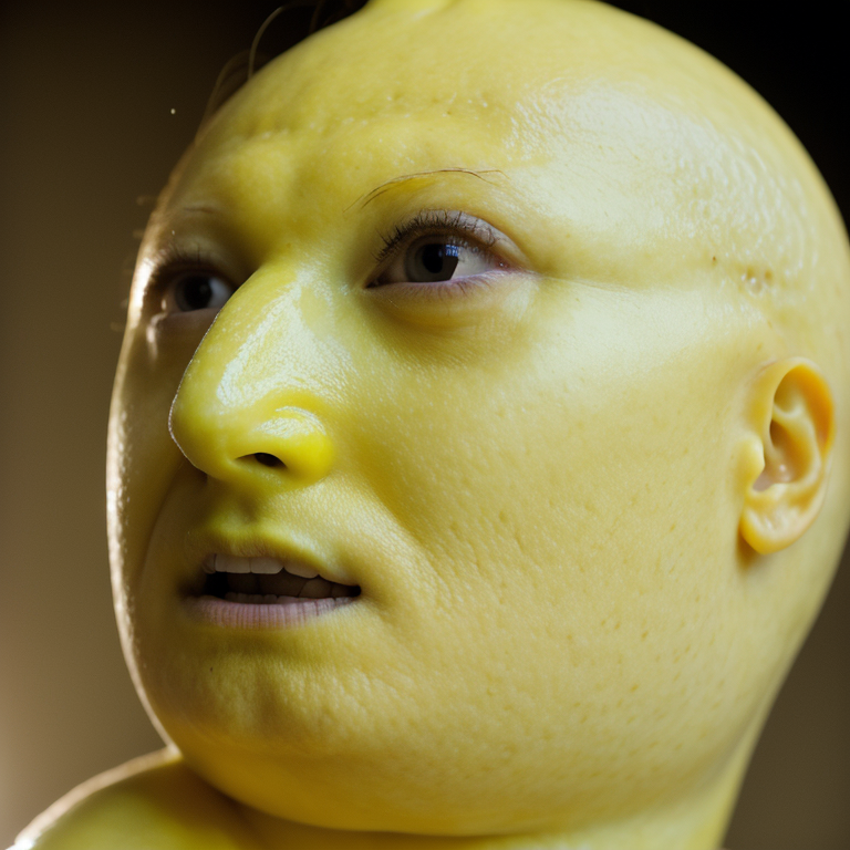 photo of a man with yellow skin, photograph of lemongrab from adventure time, lem0ngr4b, photo of Earl of Lemongrab from 'Adventure Time', epiCPhoto <lora:lemongrab-fluffyrock:1> BREAK photo of lemongrab from adventure time, lem0ngr4b, photo of Earl of Lemongrab from 'Adventure Time', very long nose, highly detailed yellow skin, pores, hyperdetailed photography