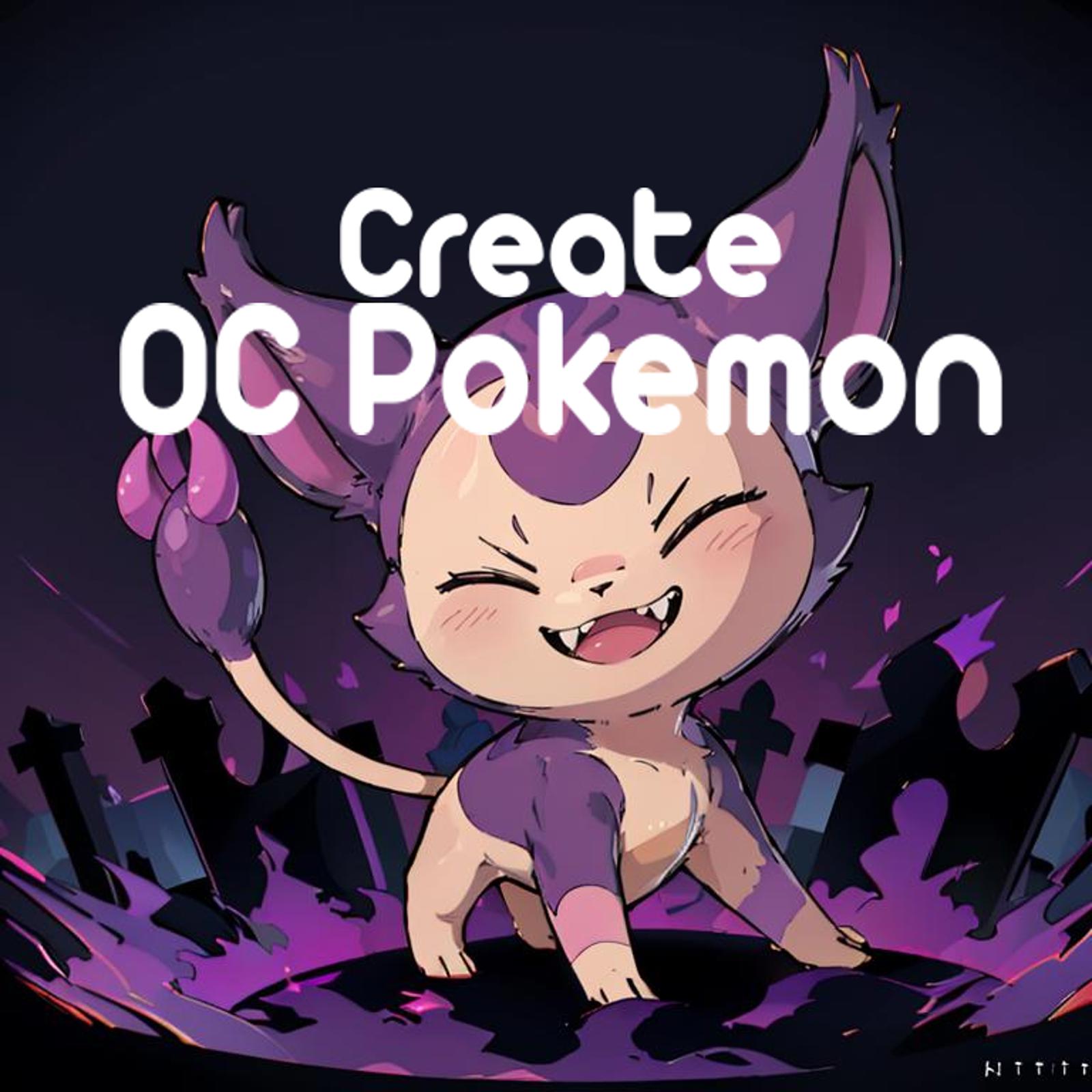 Shadow Skitty - OC Pokemon Experiement