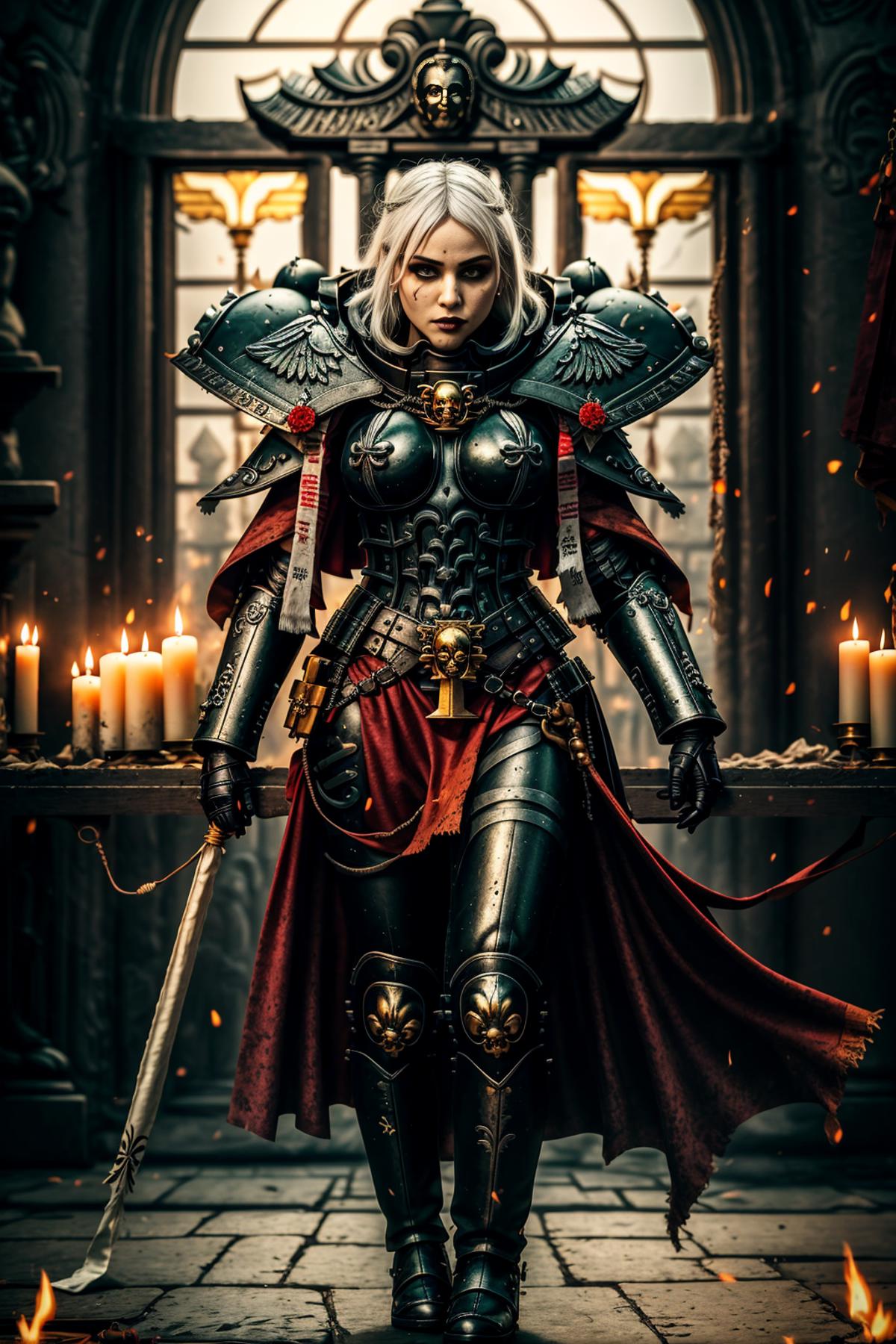 Warhammer 40K Adepta Sororitas Sister of Battle armor - by EDG image by Dubos
